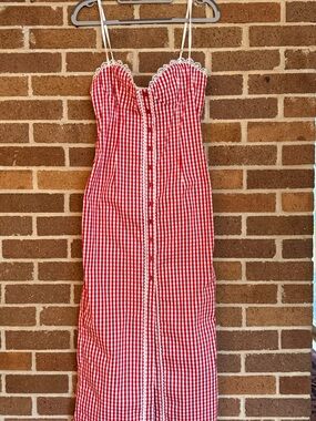 Showpo Red Gingham dress